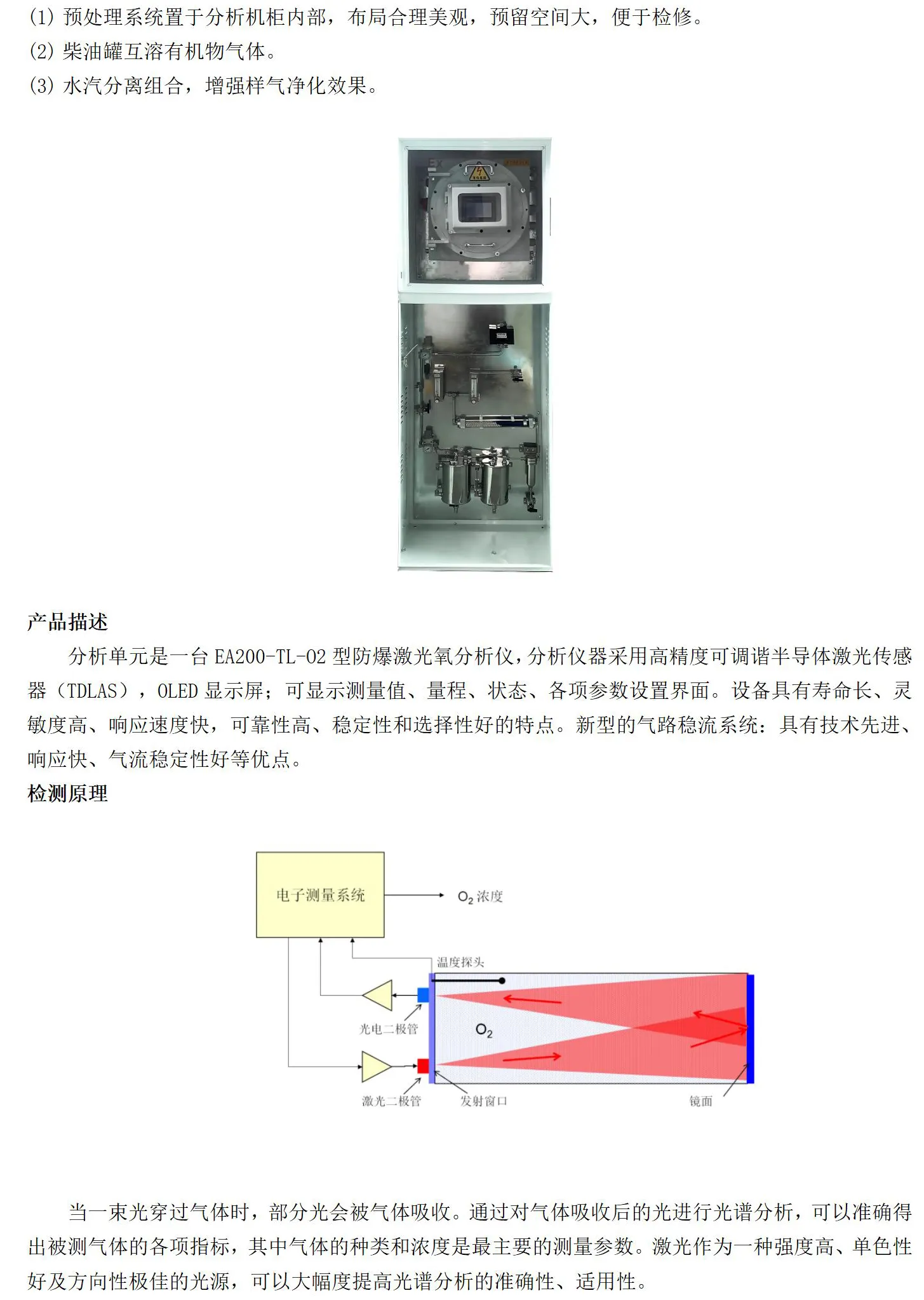激光氧气在线分析仪EA200-LT-O2插图2